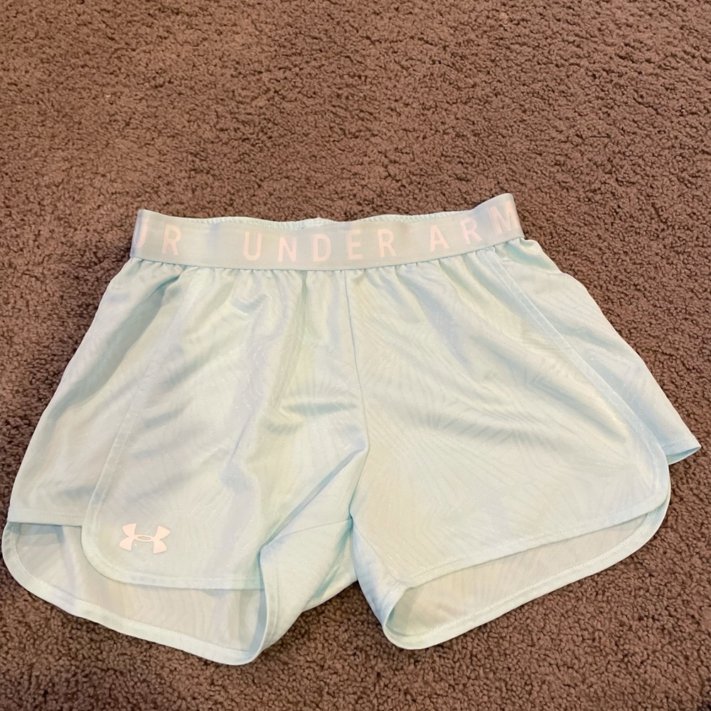 Under armor light blue shorts